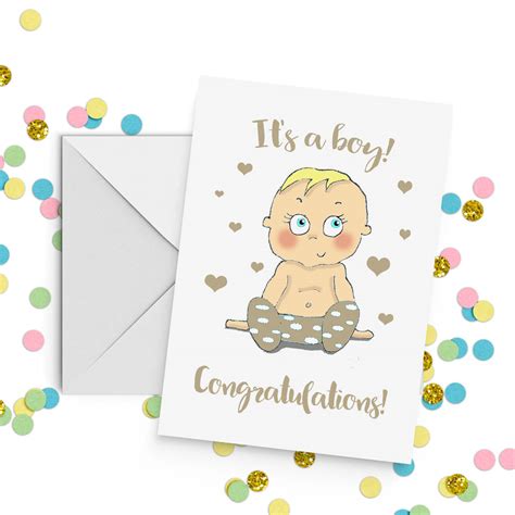 Congratulations New Baby Cards Free Printable Boy