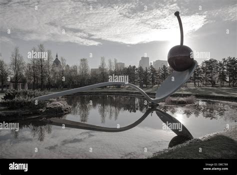 The Spoonbridge And Cherry At The Minneapolis Sculpture Garden In