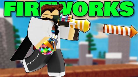 The Firework Launcher Is Op Roblox Bedwars Youtube