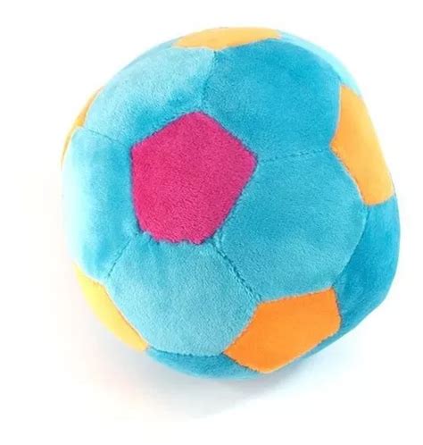 Pelota De Peluche Celeste Con Sonajero Phi Phi Toys