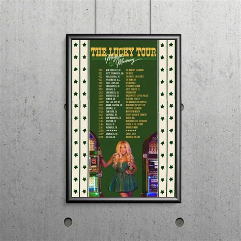 The Lucky Tour Poster Megan Moroney Poster Etsy