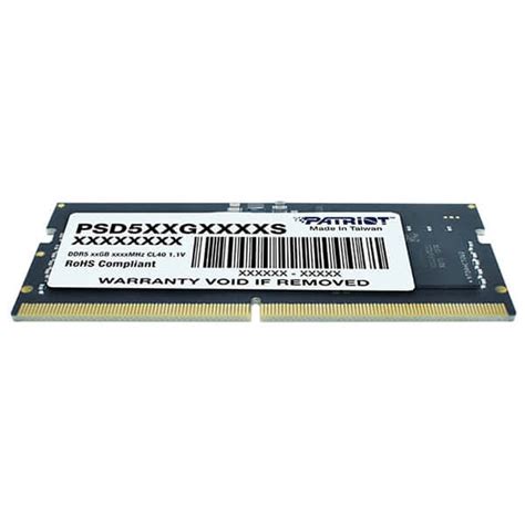 Ram Patriot Psd G S Signature Line Gb So Dimm Ddr Mhz