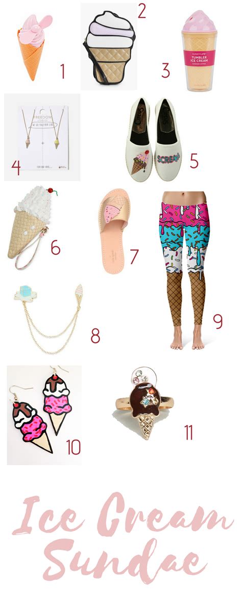 Ice Cream Accessories for some Kitschy Summer Style