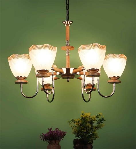 Buy Regis Silver Glass Shaded Chandelier By Learc Designer Lighting At