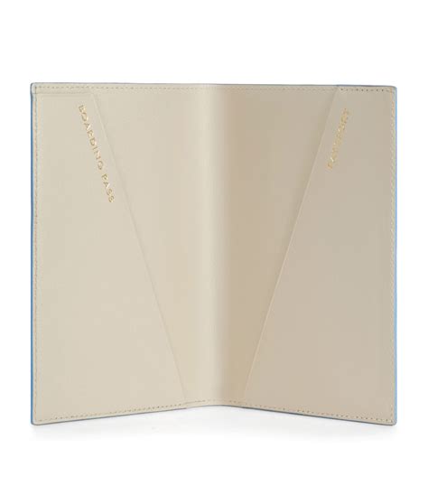 Smythson Blue Leather Panama Passport Cover Harrods Uk