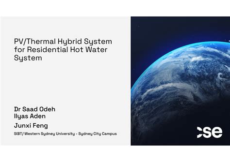 Pdf Pv Thermal Hybrid System For Residential Hot Water System