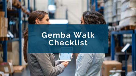 The Best Gemba Walk Checklist