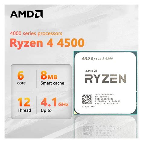Snapklik.com : AMD Ryzen 5 4500 - Ryzen 5 4000 Series 6-Core Socket AM4 ...