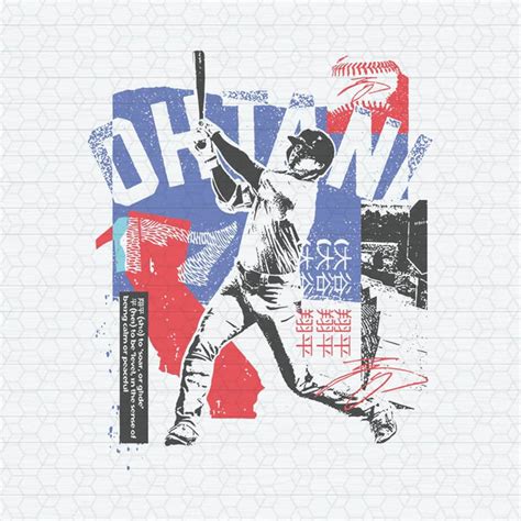 Shohei Ohtani Diamond Art Dodgers Baseball Svg Inspire Uplift