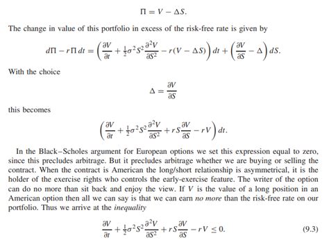 Black Scholes Pde For American Options Inequality Quantitative