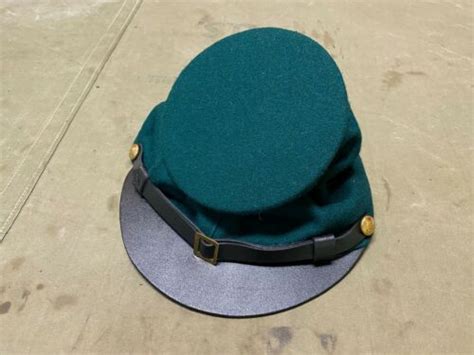 Civil War Us Union Sharps Sharpshooter Green Wool Bummer Kepi Cap