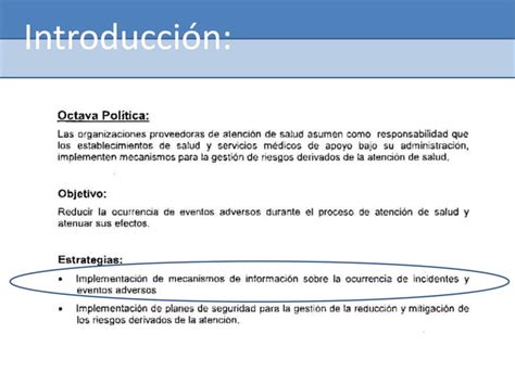 Notificación y Registro de Eventos Adversos PPT