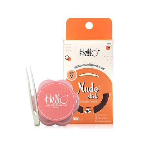 HELLO Nude Stick Eyelids Tape Size M 300 Pairs