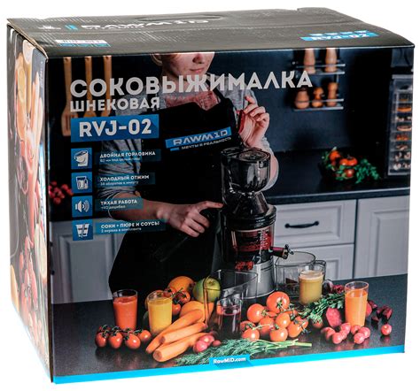 Обзор шнековой соковыжималки Rawmid Vitamin RVJ-02, надежного ...