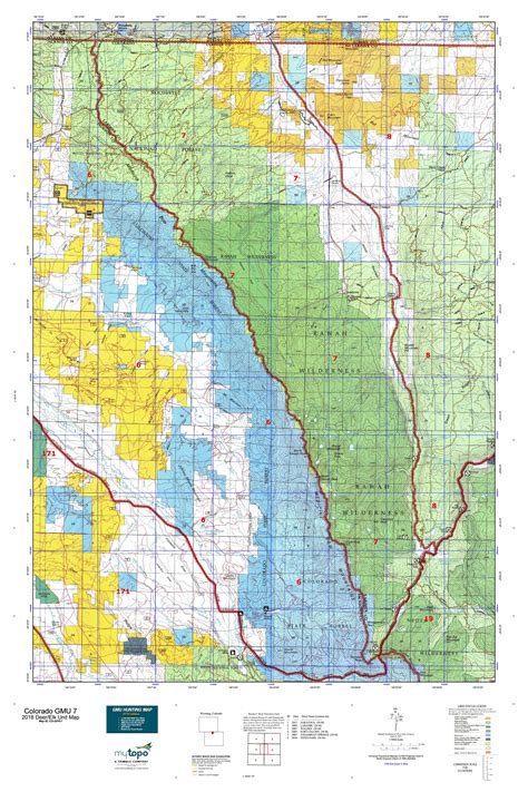 Colorado Big Game Unit Map Maping Resources