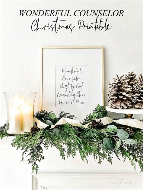 Wonderful Counselor Christmas Printable Nest Of Posies