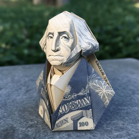 Origami of George Washington on dollar bill :) : r/midjourney