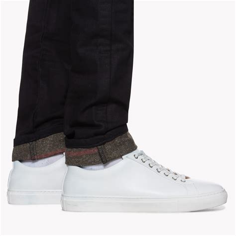 Naked And Famous Super Guy Blanket Lined Denim Black Riot HK