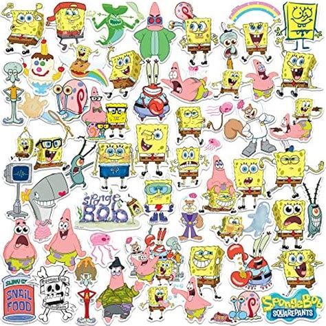 Amazon Spongebob Squarepants Ct Sticker Pack Large Deluxe