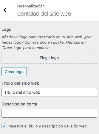 Nombre del sitio y breve descripción Creación y uso de WordPress y de