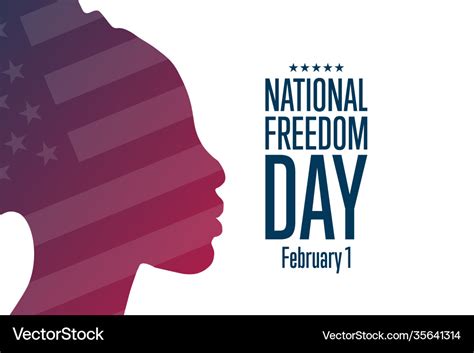 National freedom day february 1 holiday concept Vector Image