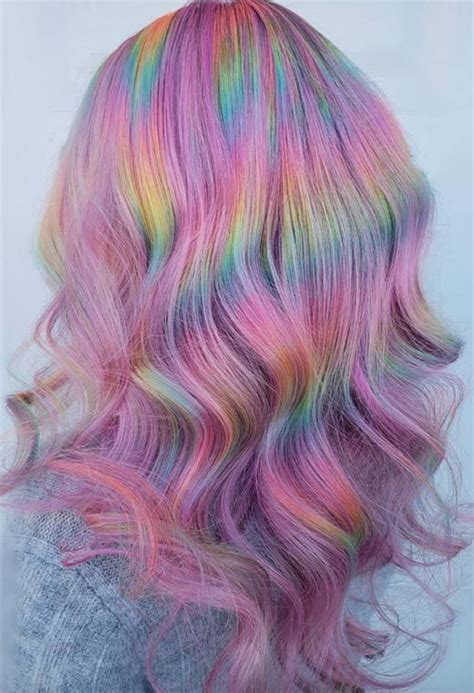 53 Magical Holographic Hair Color Ideas To Embrace The Pastel Rainbow Artofit