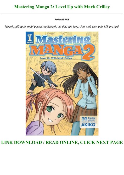 READ Mastering Manga 2 Level Up With Mark Crilley Pre Order