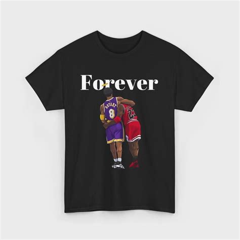 Kobe Bryant Michael Jordan Forever T Shirt Black Mamba Tee Mj And