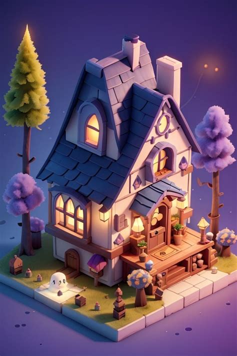 Miniature House Cute Ghost в 2023 г 3d искусство Рисунки Игровые домики