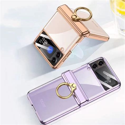 Plating transparent Case for Samsung Galaxy Z Flip 4 | Transparent case ...