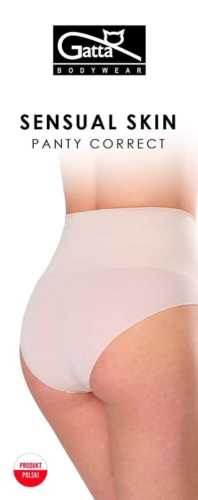 Gatta Majtki Wyszczuplaj Ce Wysoki Stan Bezszwowe Panty Correct Sensual Skin Light Nude Flesz