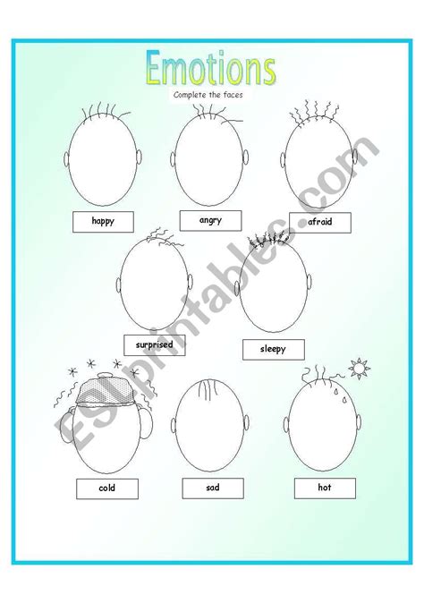 Emotions Esl Worksheet By Anna P