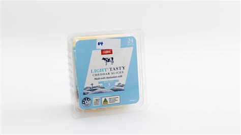 Coles Light Tasty Cheddar Slices Review Cheese Slices Choice