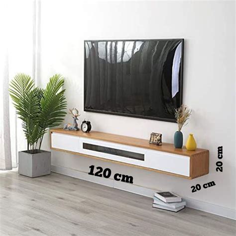 Jual Rak Tv Meja Tv Gantung Minimalis Tempel Dinding Melayang Size