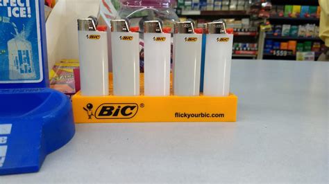 White Bic Lighter