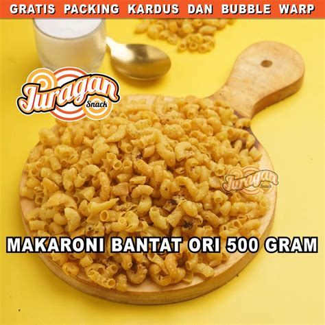 Jual MAKARONI BANTAT ASIN 500 Gram Snack Kiloan Makanan Ringan Jajanan