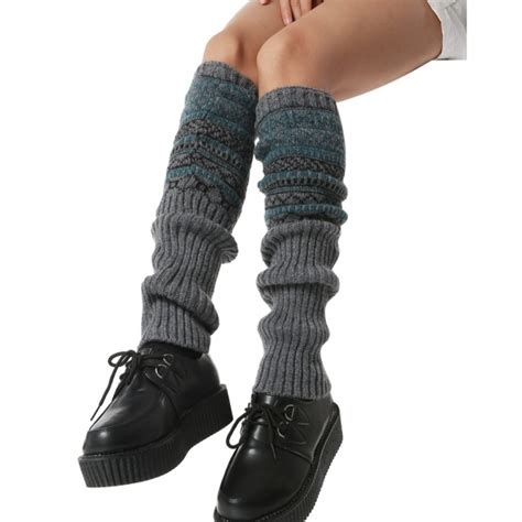 Fashion Zeagoo Winter Autumn Women Lady Knee High Legwarmer Knit