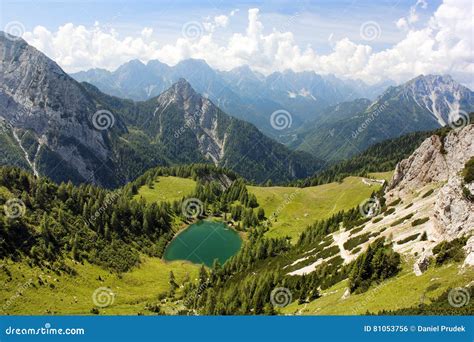 Karnische Alpen Or Alpi Carniche To Alpi Dolomiti Stock Image ...