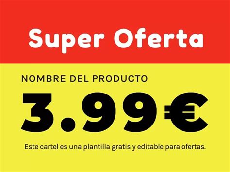 Carteles De Ofertas Para Imprimir Gratis