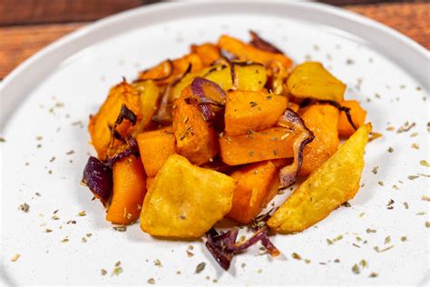 Zucca Con Patate In Friggitrice Ad Aria Il Girasole Verde