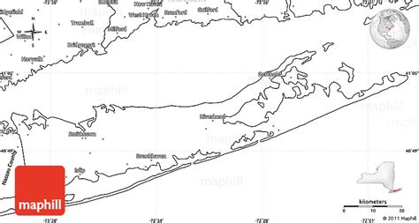 Blank Simple Map Of Suffolk County