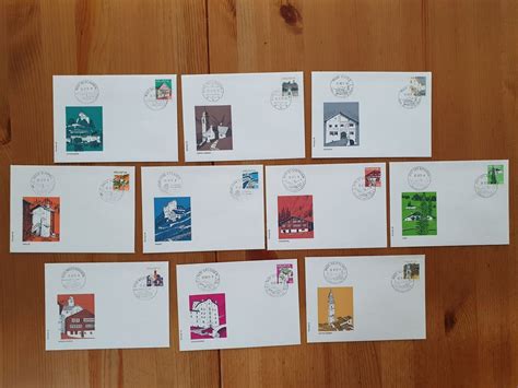 Schweiz 10 FDC Landschaftsbilder 30 8 73 Mit Ortsstempel Kaufen Auf