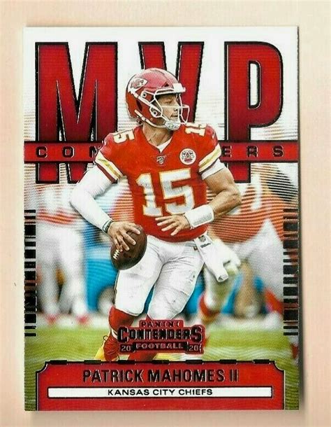 Patrick Mahomes Ii Panini Contenders Mvp Insert Mc Pma Chiefs Ebay