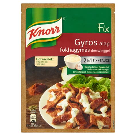 Avokado Knorr Fix Gyros Alap Fokhagym S Dresszinggel