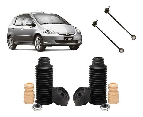 Kit Coxim Batente Bieleta Dianteira Honda Fit