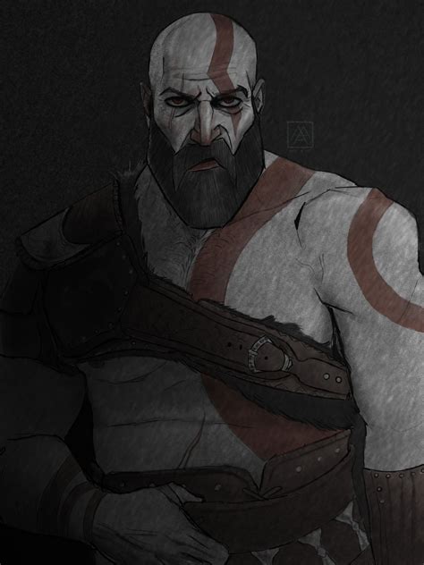 Kratos Fanart by abbyaart on DeviantArt