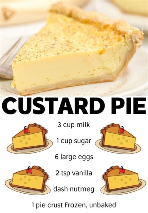 Old-fashioned CUSTARD PIE