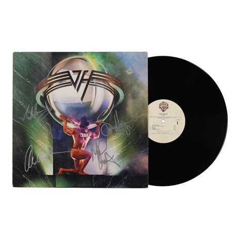 Van Halen "5150" Vinyl Record Album Band-Signed by (4) with Eddie Van ...