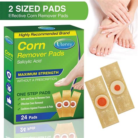 24 Pack Corn Removers for Feet - Large and Small Size Toe Corn Callus