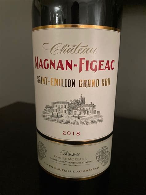 2019 Château Magnan Figeac France Bordeaux Libournais St Émilion